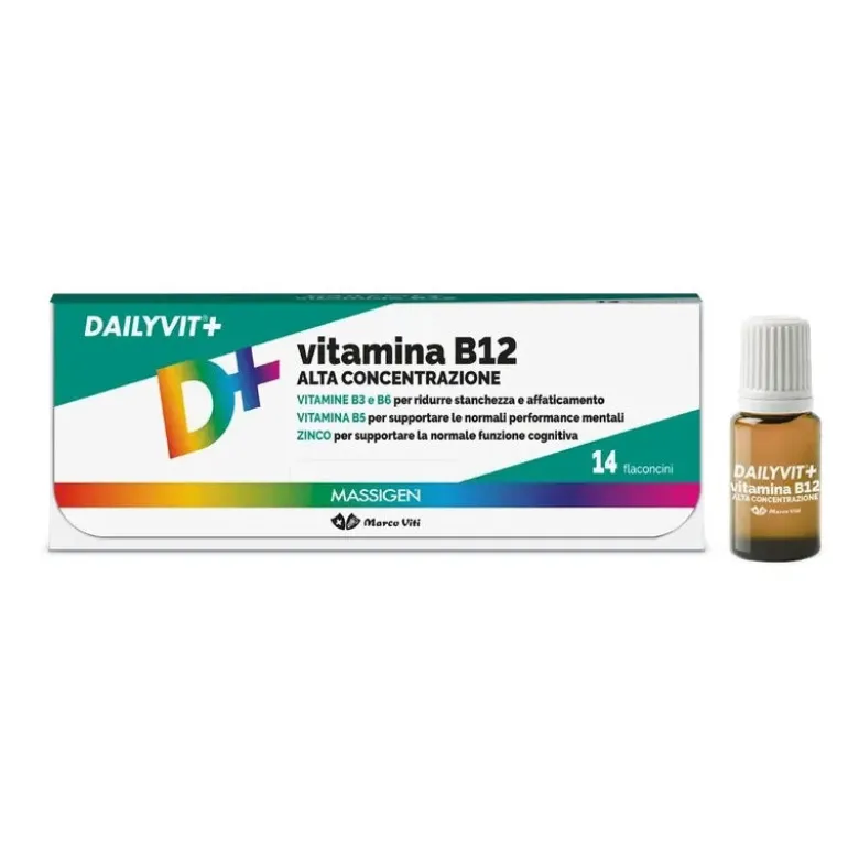 Massigen Dailyvit Vitamina B12 Alta Concentrazione 14 Flaconcini