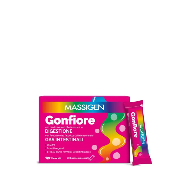 Massigen Gonfiore per il benessere intestinale 20 capsule