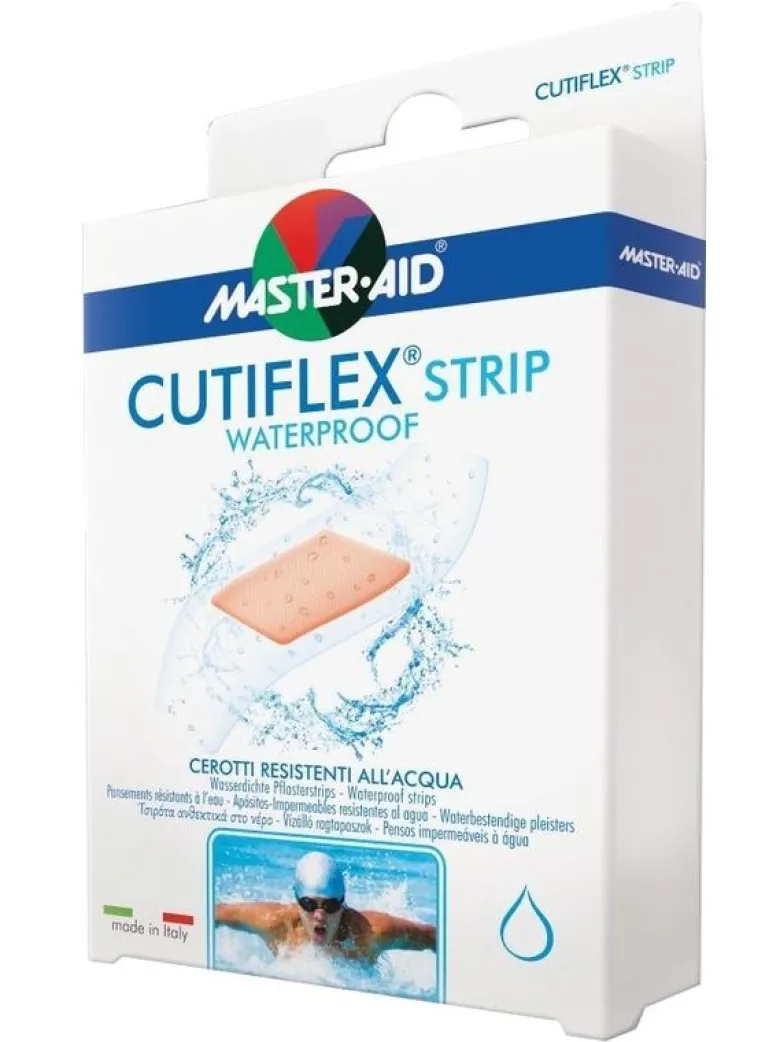 Master Aid Cutiflex Cerotti Resistenti all'Acqua 10 pezzi medio formato