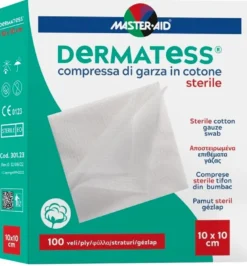 Master-Aid Dermatess Compressa di Garza Cotone Sterile 10X10cm