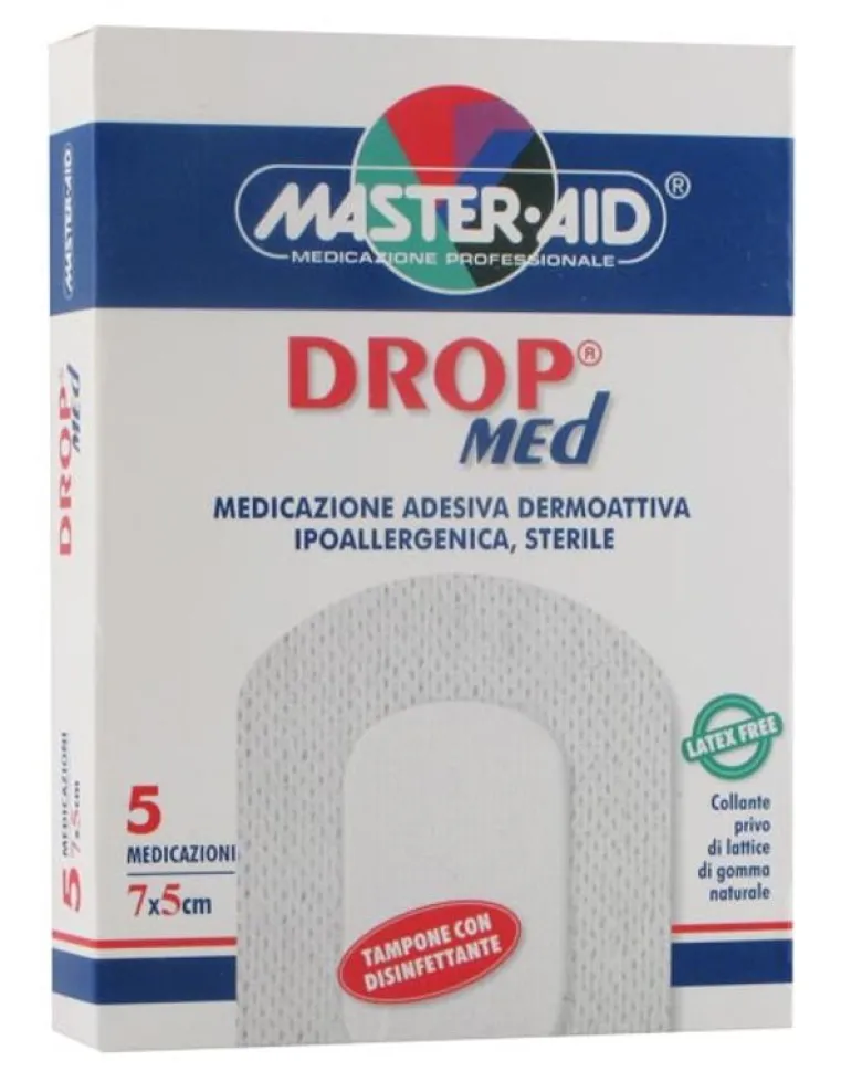 Master-Aid Drop Med cerotto medicazione adesiva 7 x 5 cm 5 pz