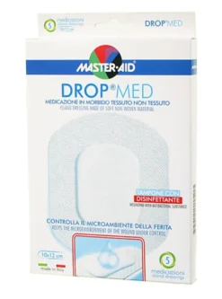 Master Aid DROP MED medicazione in morbido tessuto non tessuto 5 pezzi 10x12 cm