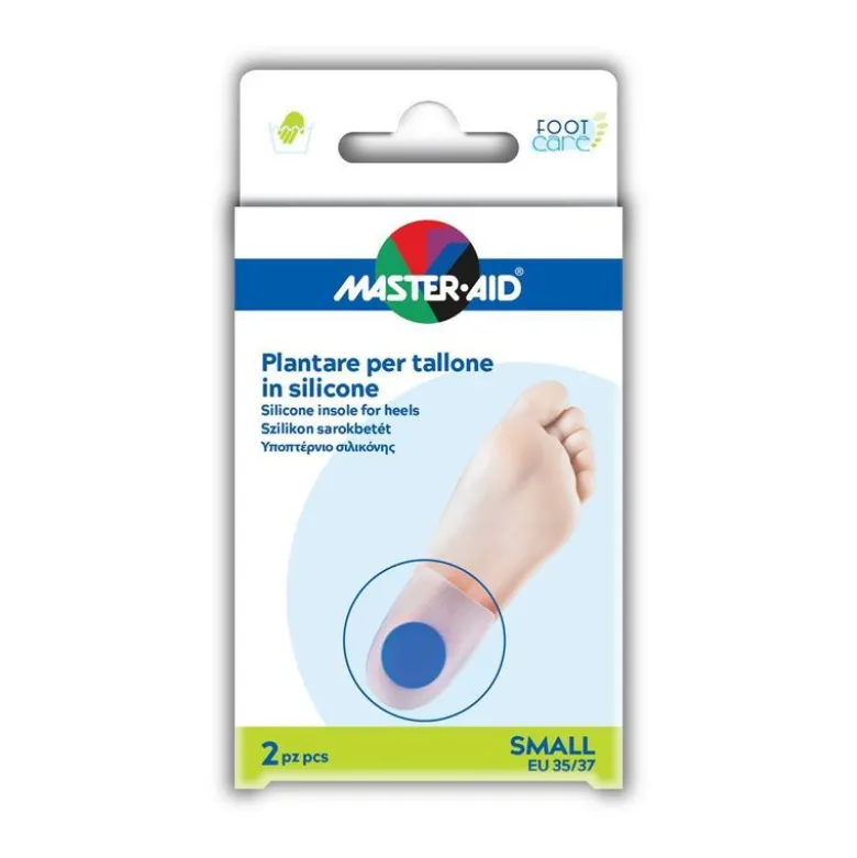 Master-Aid Foot Care Plantare per Tallone in Silicone 2 pezzi Small