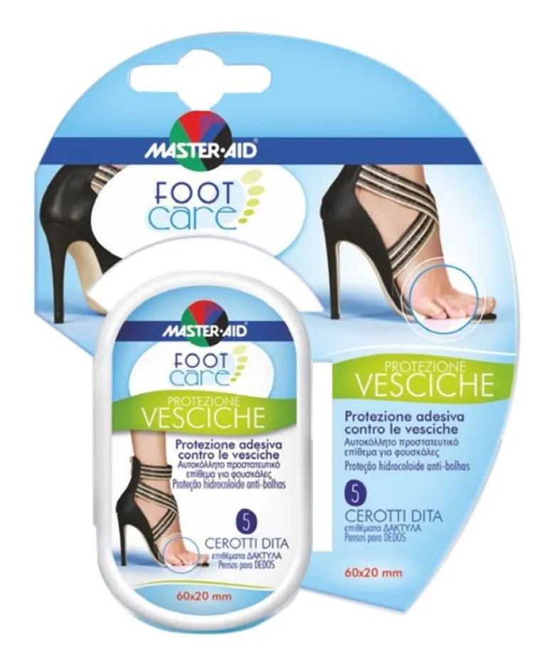 Master-Aid Foot Care Protezione Vesciche 5 pezzi 60x20mm
