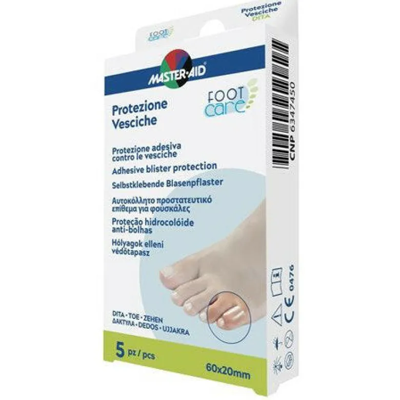Master-Aid Foot Care Protezione Vesciche 5 pezzi 60x20mm