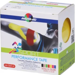 Master-Aid Sport Performance Tape cerotto elastico adesivo colore giallo 5x500cm
