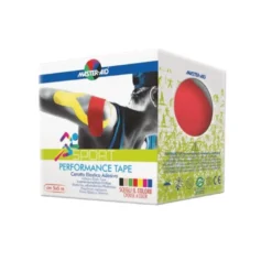 Master-Aid Sport Performance Tape cerotto elastico adesivo colore rosso 5x500cm