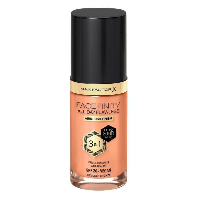 Max Factor Fondotinta Facefinity All Day Flawless 3In1 C82 Deep Bronze 30ml