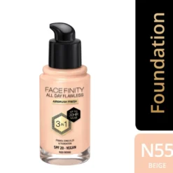 Max Factor Fondotinta Facefinity All Day Flawless 3In1 N55 Beige 30ml