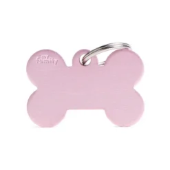Medagliettacollezione Basic Osso Grande in Alluminio Rosa
