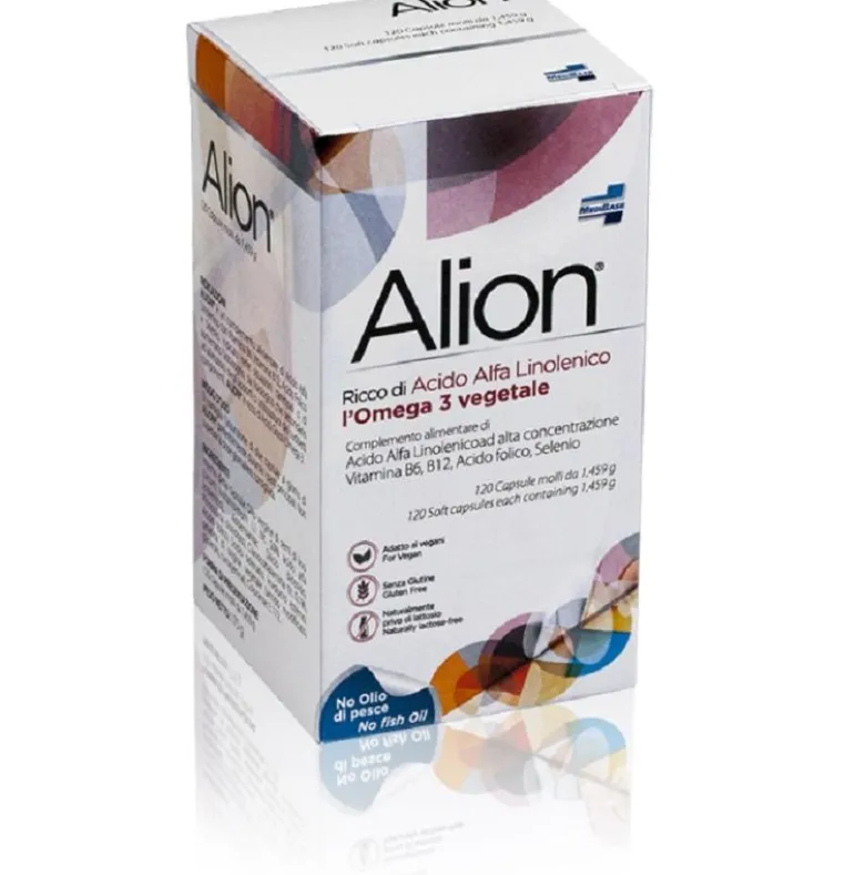 Medibase Alion Omega 3 Vegetale utile al metabolismo degli acidi grassi 120 capsule