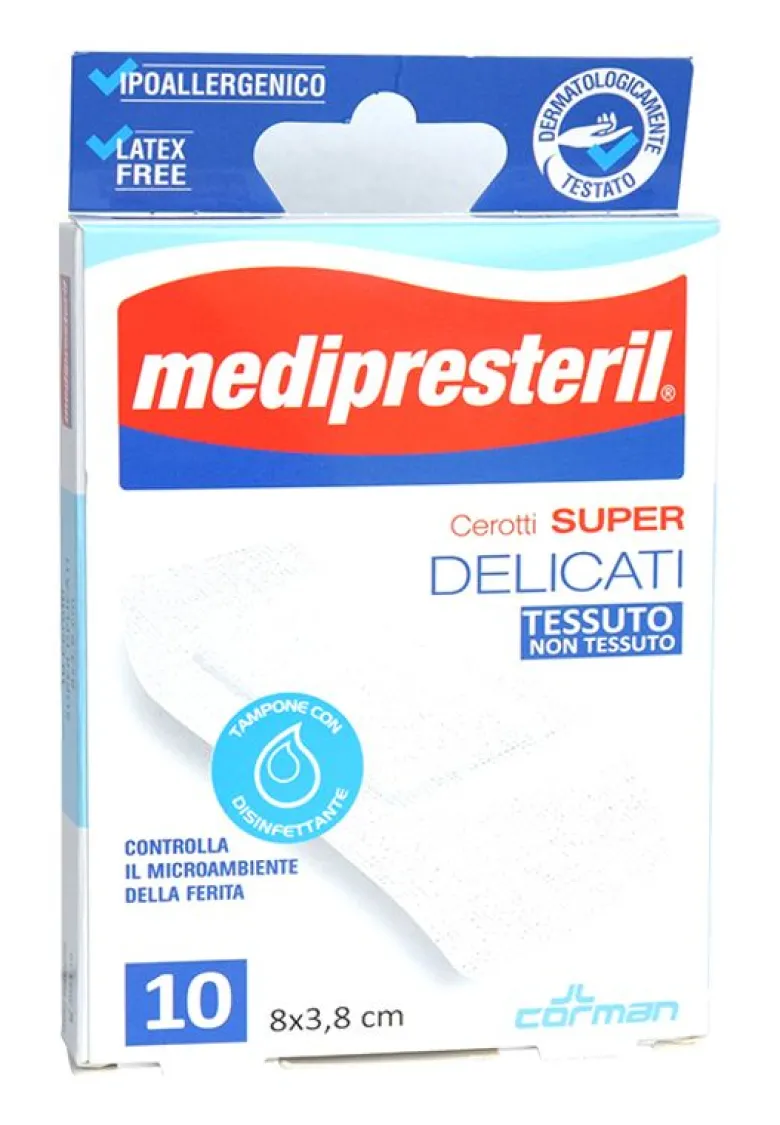 Medipresteril cerotti super delicati in tessuto non tessuto 10 pezzi