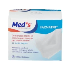 Meds Garza Compressa Tessuto Non Tessuto 5x5cm 12 Pezzi