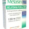 Melasin Pura melatonina pura al 99% utile per il sonno 120 compresse
