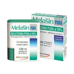 Melasin Pura melatonina pura al 99% utile per il sonno 120 compresse