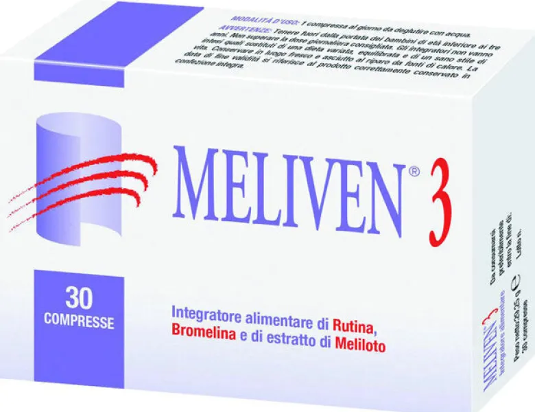 Meliven 3 integratore per il microcircolo 30 compresse