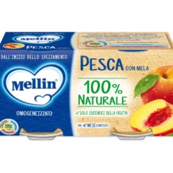 Mellin Omogeneizzato pesca e mela 2 x100g