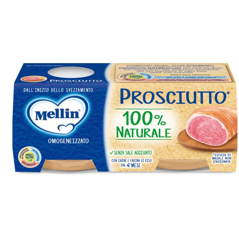 Mellin Omogeneizzato Prosciutto 2X80g