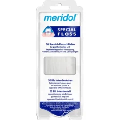 Meridol Filo Interdentale Special Floss per portatori di impianti e apparecchi ortodontici 50 fili
