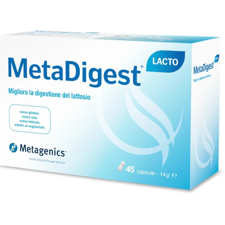 MetaDigest migliora la digestione del lattosio 45 capsule