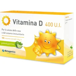 Metagenics Vitamina D 400 U.I salute delle ossa e del sistema immunitario 168 compresse masticabili