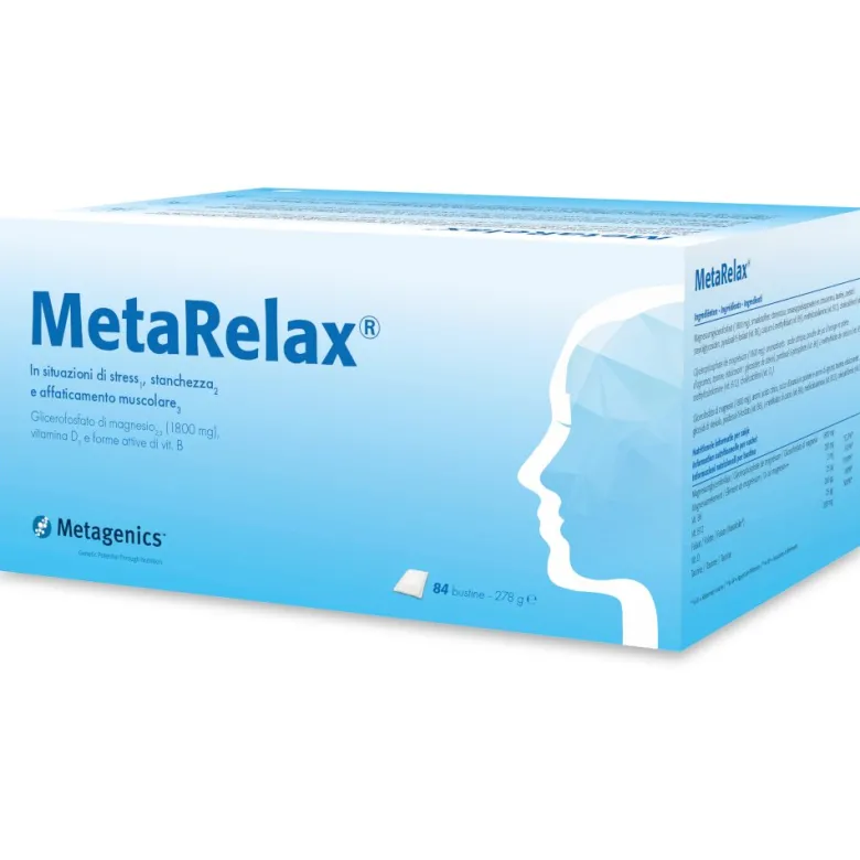 Meta Relax utile in caso di stress e affaticamento muscolare 84 bustine