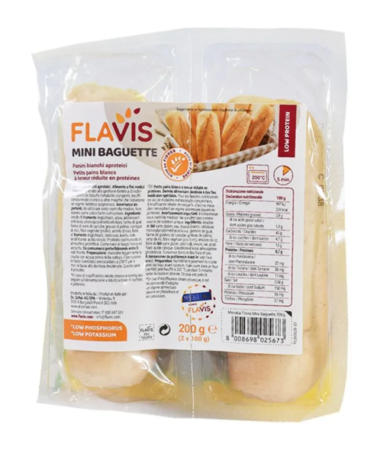 Mevalia Flavis Mini Baguette panini bianchi 200g
