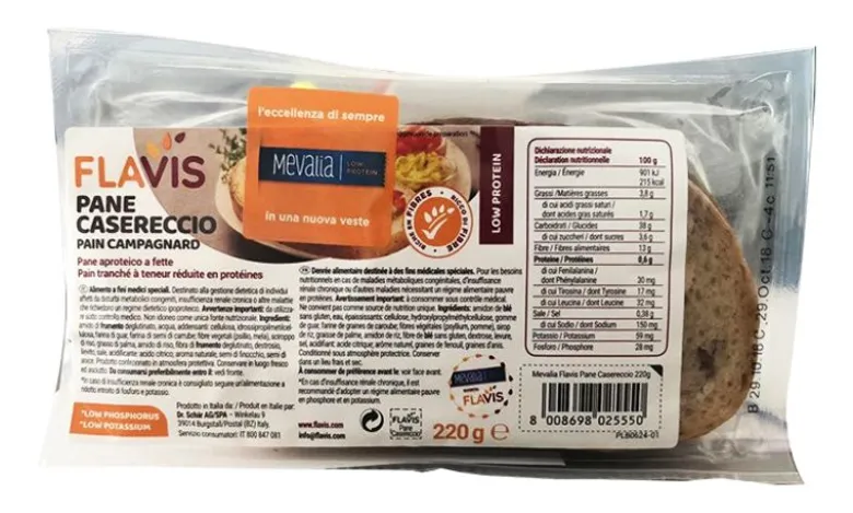 Mevalia Flavis Pane Casereccio aproteico 220g