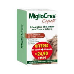 MiglioCres Capelli per il benessere di capelli e unghie 60 + 60 capsule