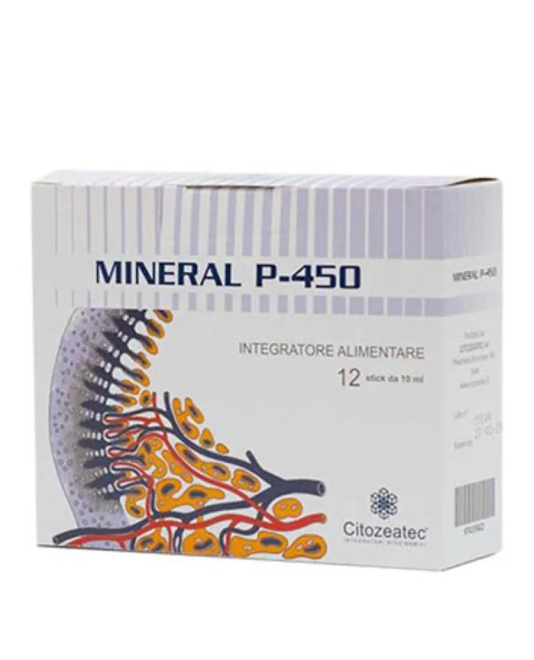 Mineral P 450 integratore alimentare di potassio e magnesio 12 stick