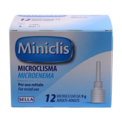 Miniclis Adulti 12 Microclismi 9g - Sollievo Intestinale Rapido