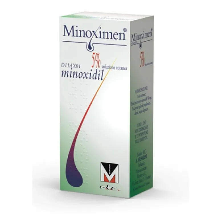 Minoximen Soluzione 5% trattamento sintomatico dell'alopecia androgenica flacone 60ml