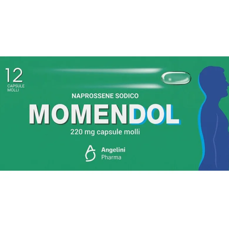 Momendol 220 mg Naprossene sodico 12 capsule molli