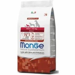 Monge Agnello Riso E Patate Cibo Secco Per Cani Adulti Taglia Piccola Sacco 2,5Kg