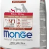 Monge Agnello Riso E Patate Cibo Secco Per Cani Cuccioli Taglia Piccola Sacco 800g
