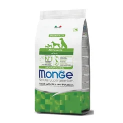 Monge Coniglio Riso E Patate Cibo Secco Per Cani Adulti Sacco 2,5 Kg