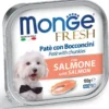 Monge Fresh Paté Bocconcini Con Salmone Cibo Umido Per Cani Adulti 100g