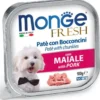 Monge Fresh Paté Bocconcini Con Maiale Cibo Umido Per Cani Adulti 100g