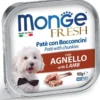 Monge Fresh Paté Bocconcini Con Agnello Cibo Umido Per Cani Adulti 100g