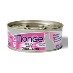 Monge Jelly Pezzetti di Tonno e Alici Cibo Umido Per Gatti Adulti 80g