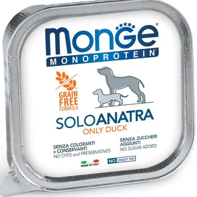 Monge Monoprotein Solo Anatra Cibo Umido Per Cani Adulti 150g