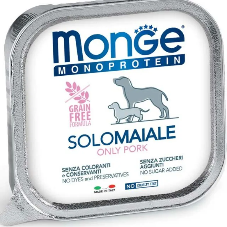 Monge Monoprotein Solo Maiale Cibo Umido Per Cani Adulti 150g