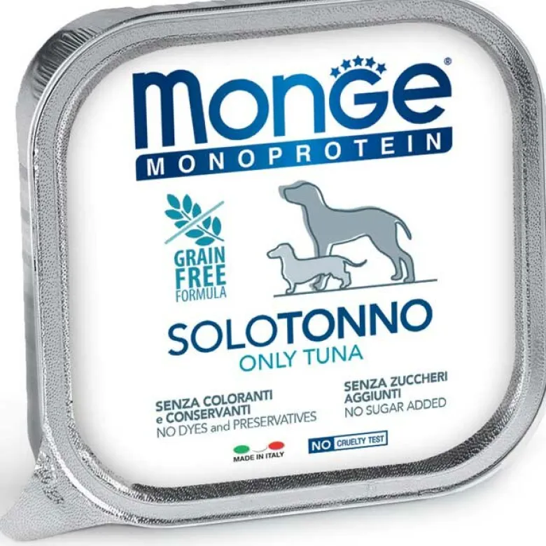Monge Monoprotein Solo Tonno Cibo Umido Per Cani Adulti 150g