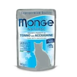 Monge Natural Superpremium Tonno Con Acciughine Cibo Umido Per Gatti Adulti 80g