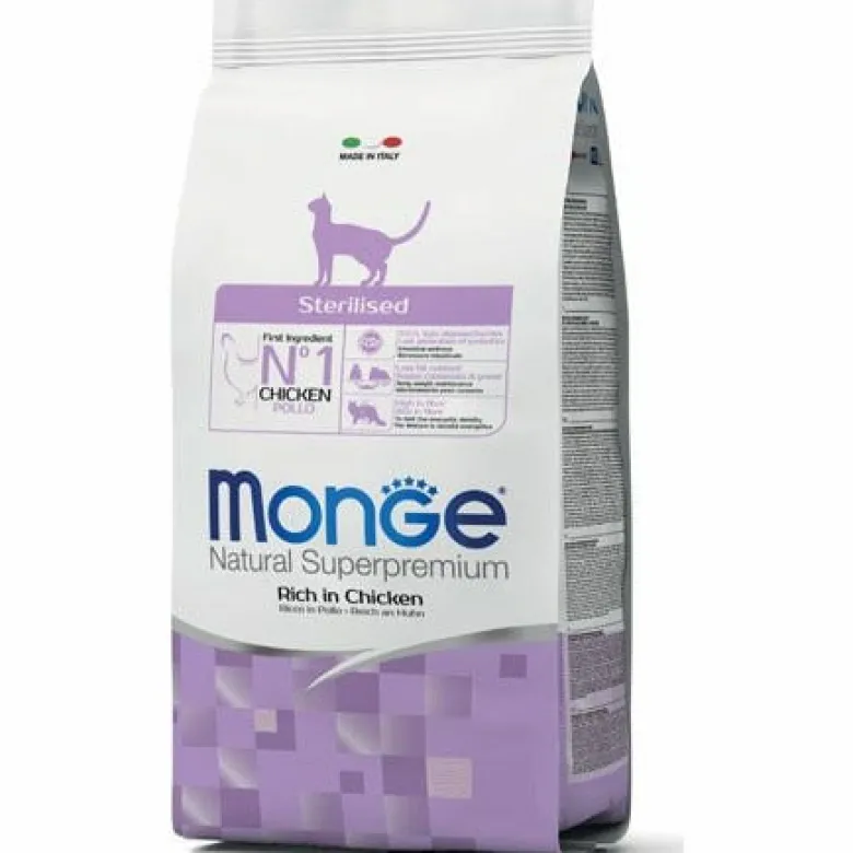Monge Ricco Di Pollo Cibo Secco Gatti Adulti Sterilizzati Sacco 1,5 Kg