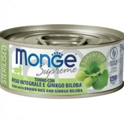 Monge - Supreme Sterilised Adult Cat Tonno Riso Integrale e Ginkgo Biloba