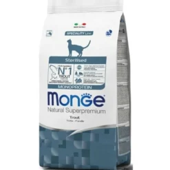 Monge Trota Monoprotein Cibo Secco Gatti Adulti Sterilizzati Sacco 1,5 Kg