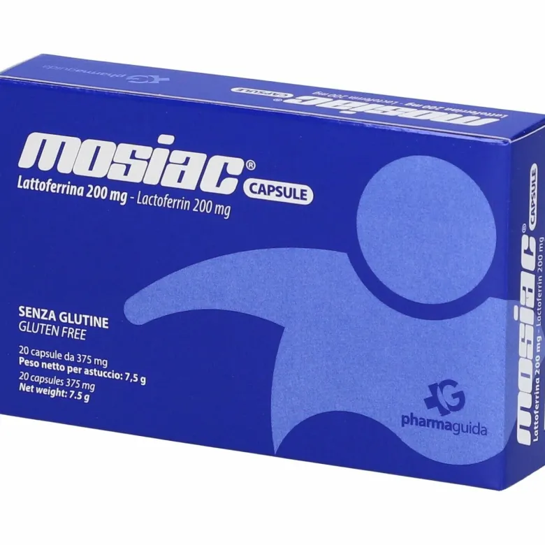 Mosiac integratore alimentare di Lattoferrina 20 capsule