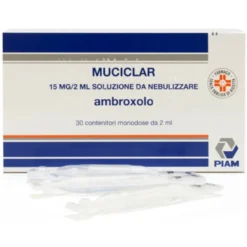 Muciclar 15 mg/2 ml soluzione da nebulizzare ambroxolo 30 contenitori da 2 ml