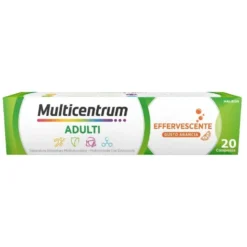Multicentrum Adulti Effervescente Integratore Alimentare Multivitaminico Vitamina B C D3 Ferro 20Cpr